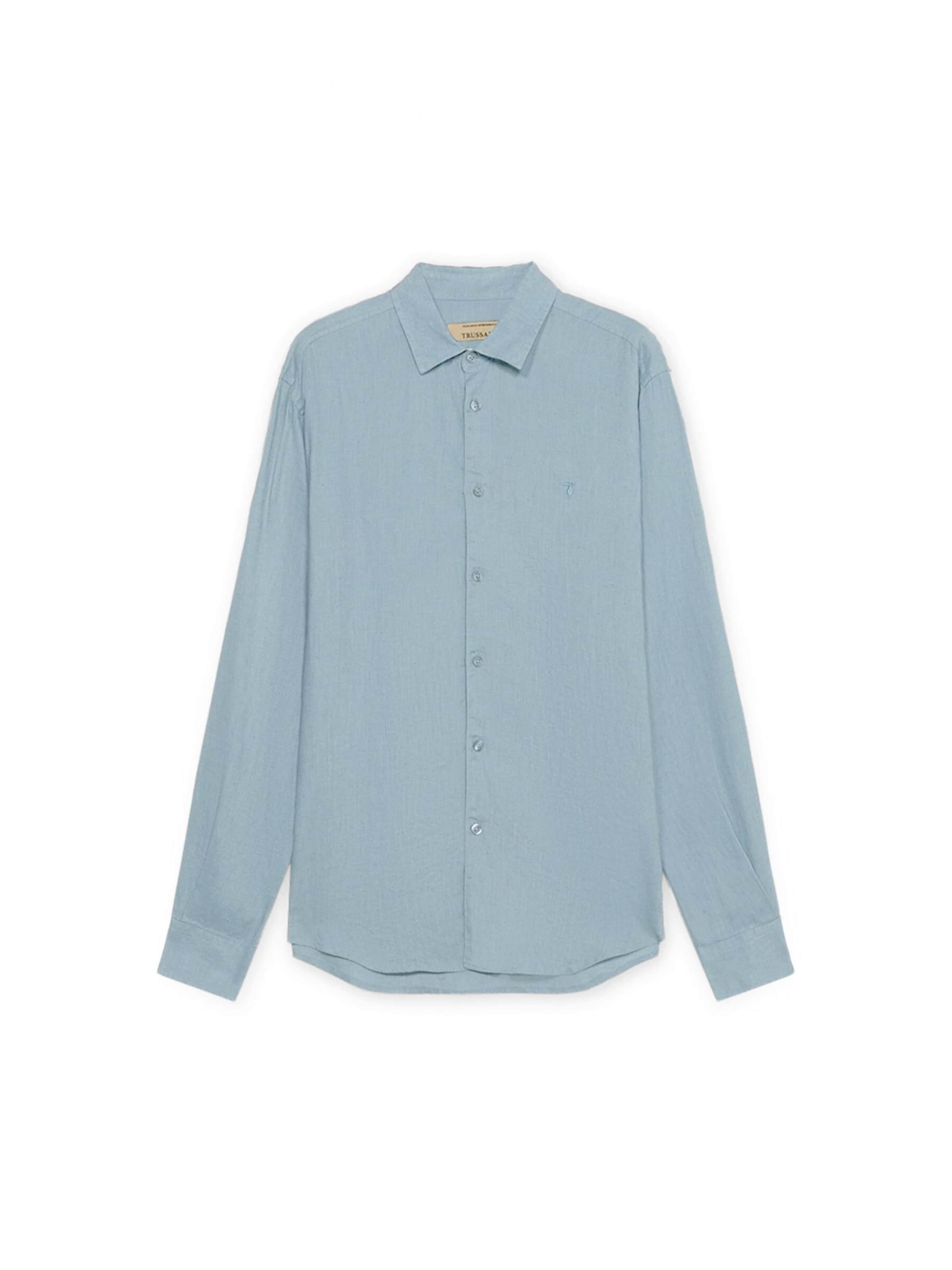 Chemise Trussardi en bleu : devant