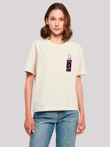 F4NT4STIC Shirt 'Heidi Dream Big Heroes of Childhood' in Beige: voorkant