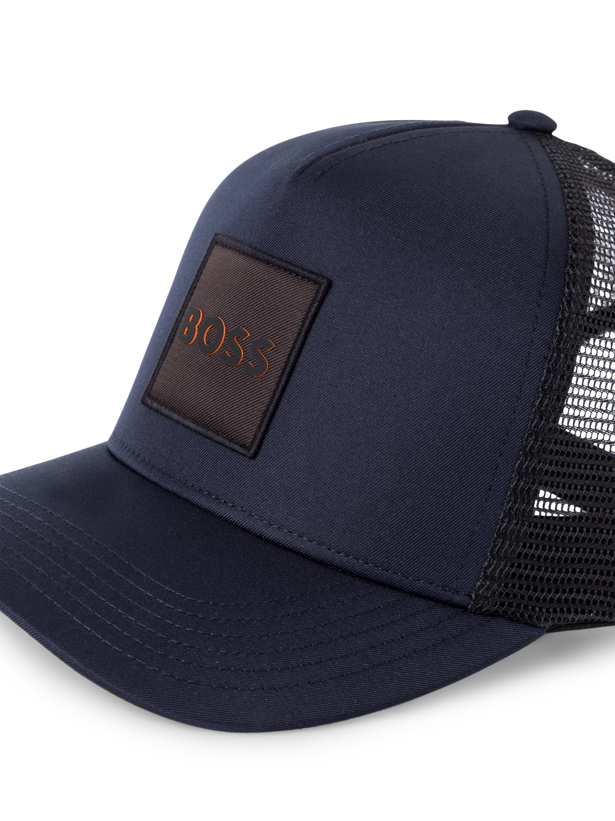 BOSS Шапка с козирка 'Elliot' в синьо