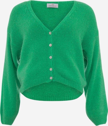 Zwillingsherz Knit Cardigan in Green: front