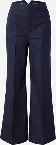 QS Zvonové kalhoty Kalhoty s puky – modrá: přední strana