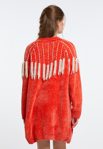 IZIA Knit Cardigan in Orange