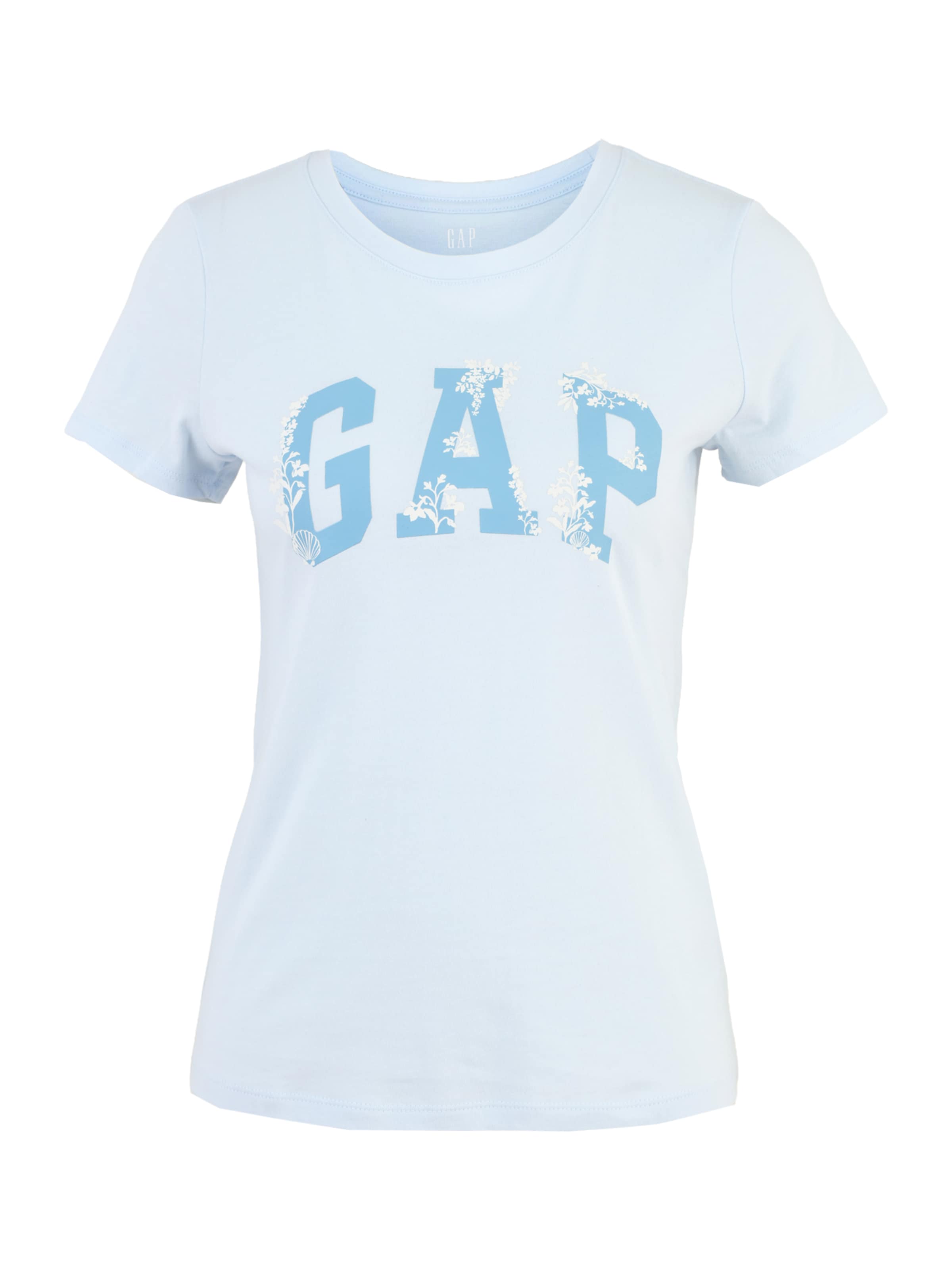 Gap Petite Μπλουζάκι 'CLSC' σε XS σε μπλε ουρανού / γαλάζιο / λευκό, Άποψη προϊόντος