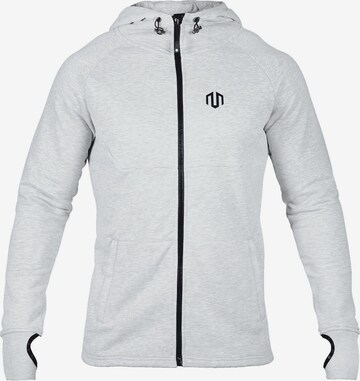 MOROTAI Sports sweat jacket in Grey: front