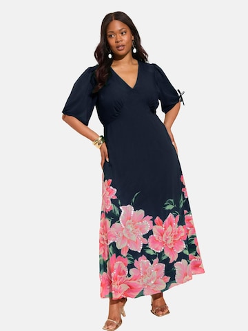 Rochie de la Friends Like These pe albastru: față