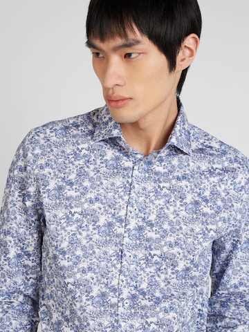 SEIDENSTICKER Slim fit Button Up Shirt in Blue