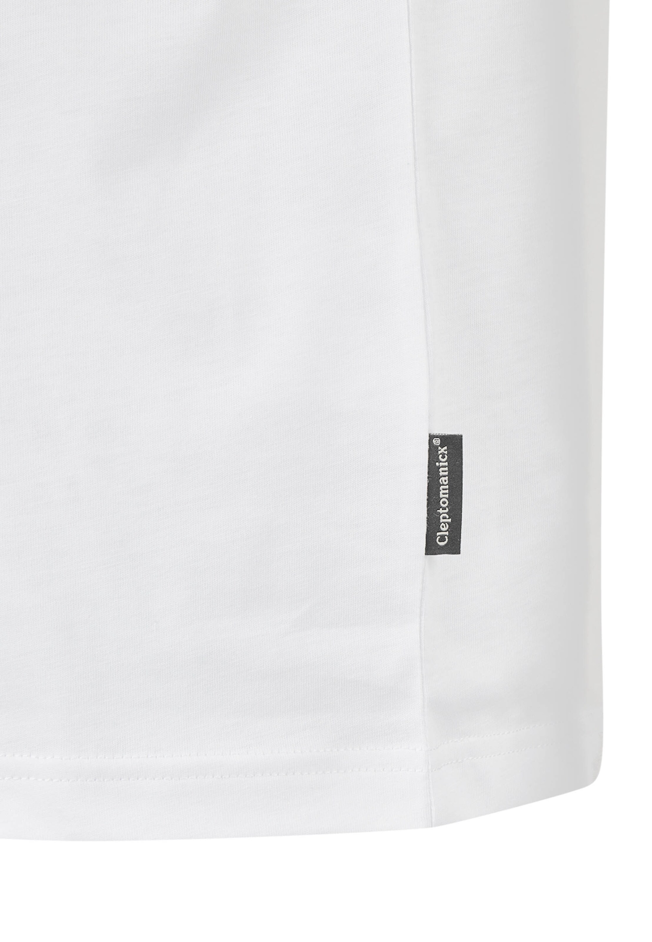 Cleptomanicx T-Shirt 'Classic Tee Ligull Classic' in Weiß