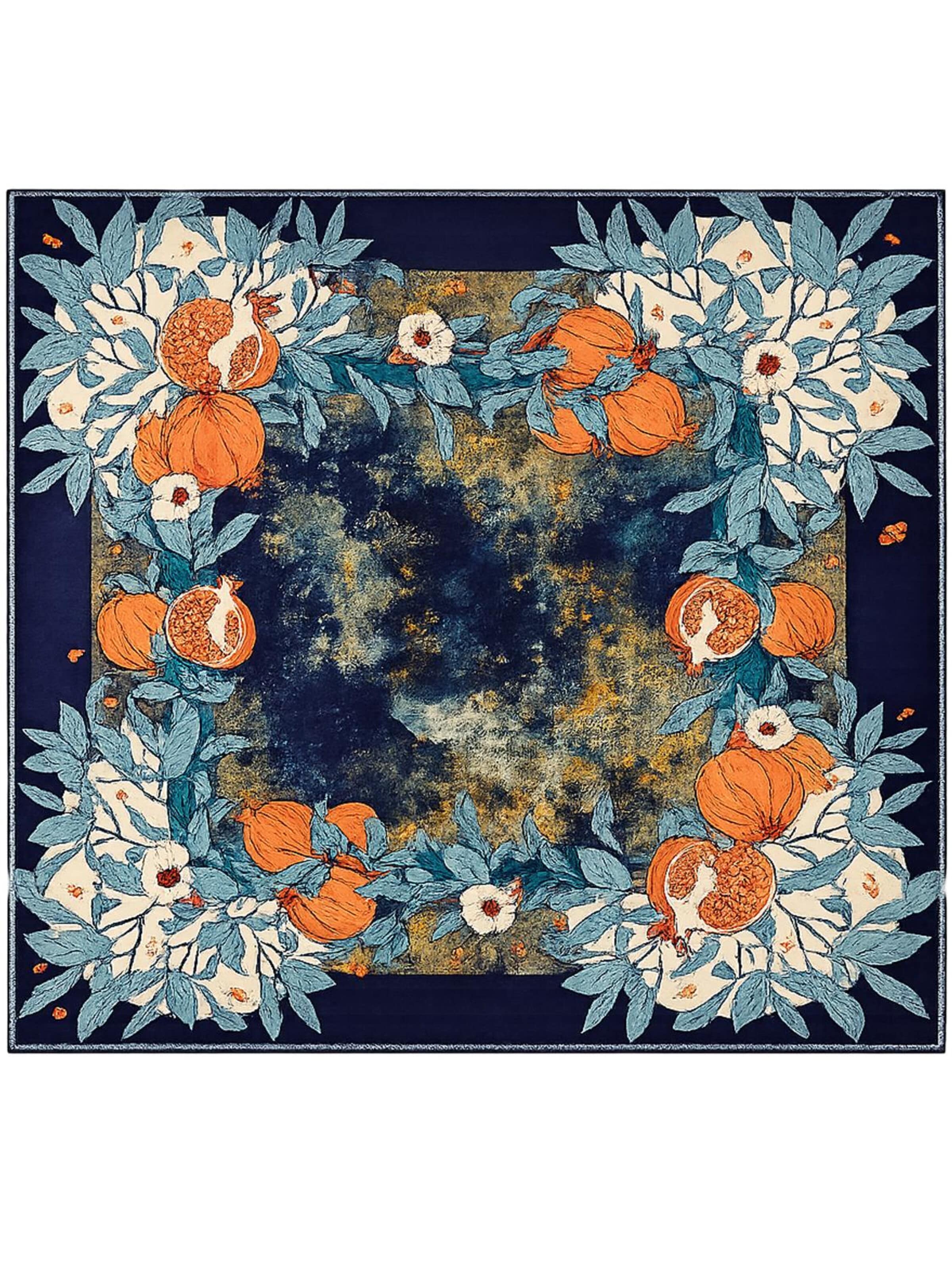 Alster Herz - Chal 'Granada Midnight' en azul: frente
