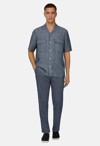 Coupe slim Pantalon Boggi Milano en bleu