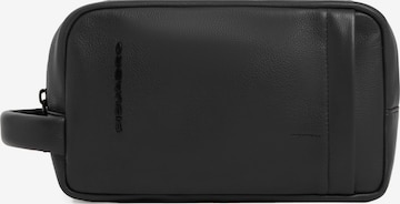 Piquadro Kulturtasche in Schwarz: Vorderseite