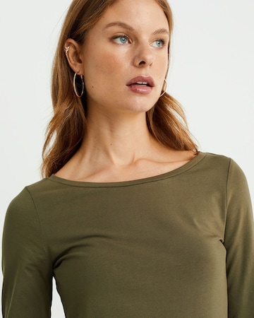 T-shirt WE Fashion en vert