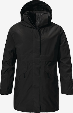 Schöffel Outdoorjacke 'Malkay' in Schwarz: Vorderseite