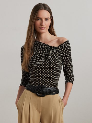 Maglietta 'CLASSIC' di Lauren Ralph Lauren in nero: frontale