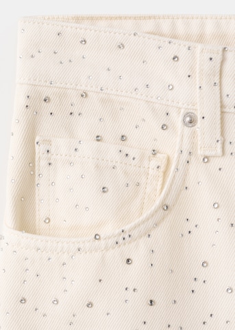 MANGO Wide leg Jeans 'ESTRELLA' i vit