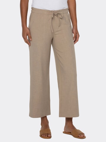 Liverpool Wide leg Pants in Brown: front