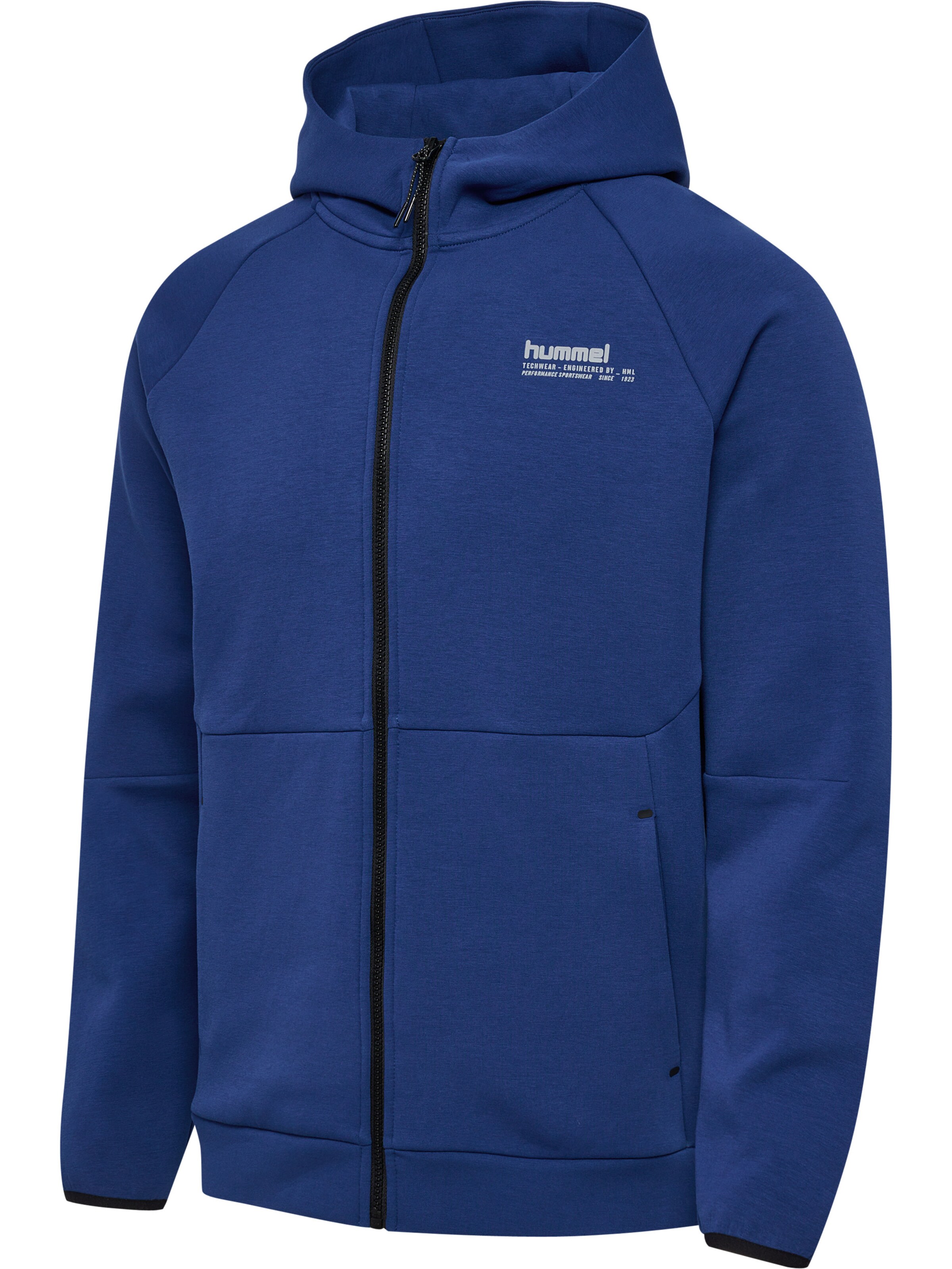 Hummel Sportsweatjacke 'Tech Fleece' in Blau