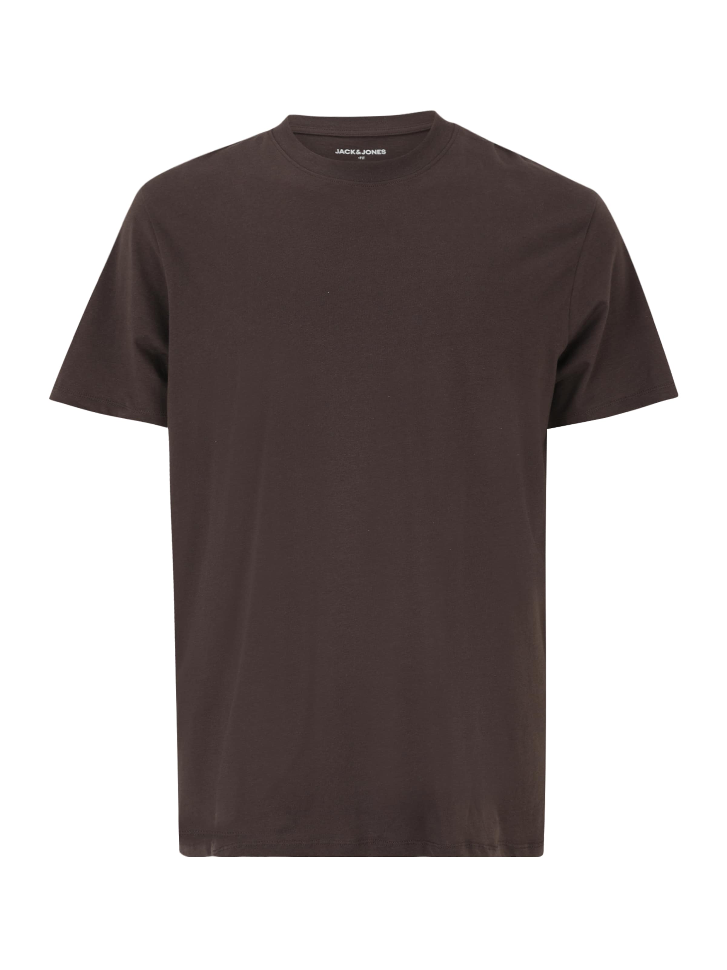 Jack & Jones Plus Μπλουζάκι 'JJEBradley' σε καφέ: μπροστά