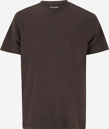 Jack & Jones Plus Majica 'JJEBradley' | rjava barva: sprednja stran
