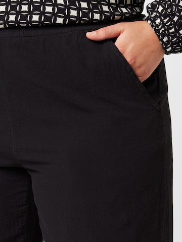 KAFFE CURVE Loose fit Pants 'Nana' in Black