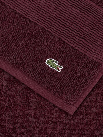 LACOSTE Handtuch 'LLECROCO'‌ in Rot
