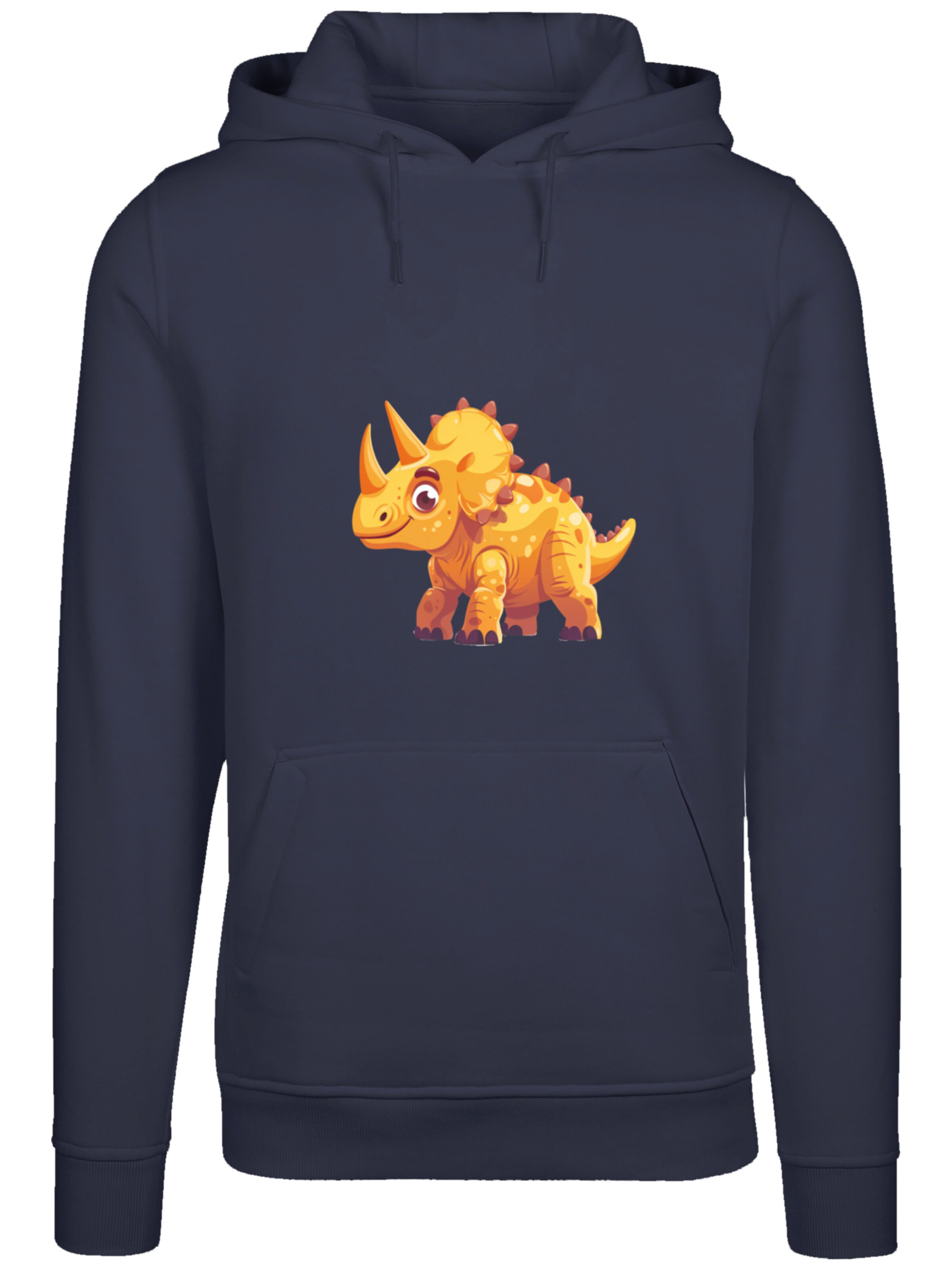 F4NT4STIC Sweatshirt 'Süßer Triceratops Dinosaurier' in Blue: front
