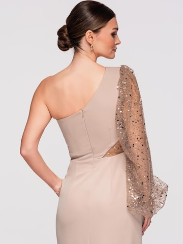 Ombre Evening dress in Beige