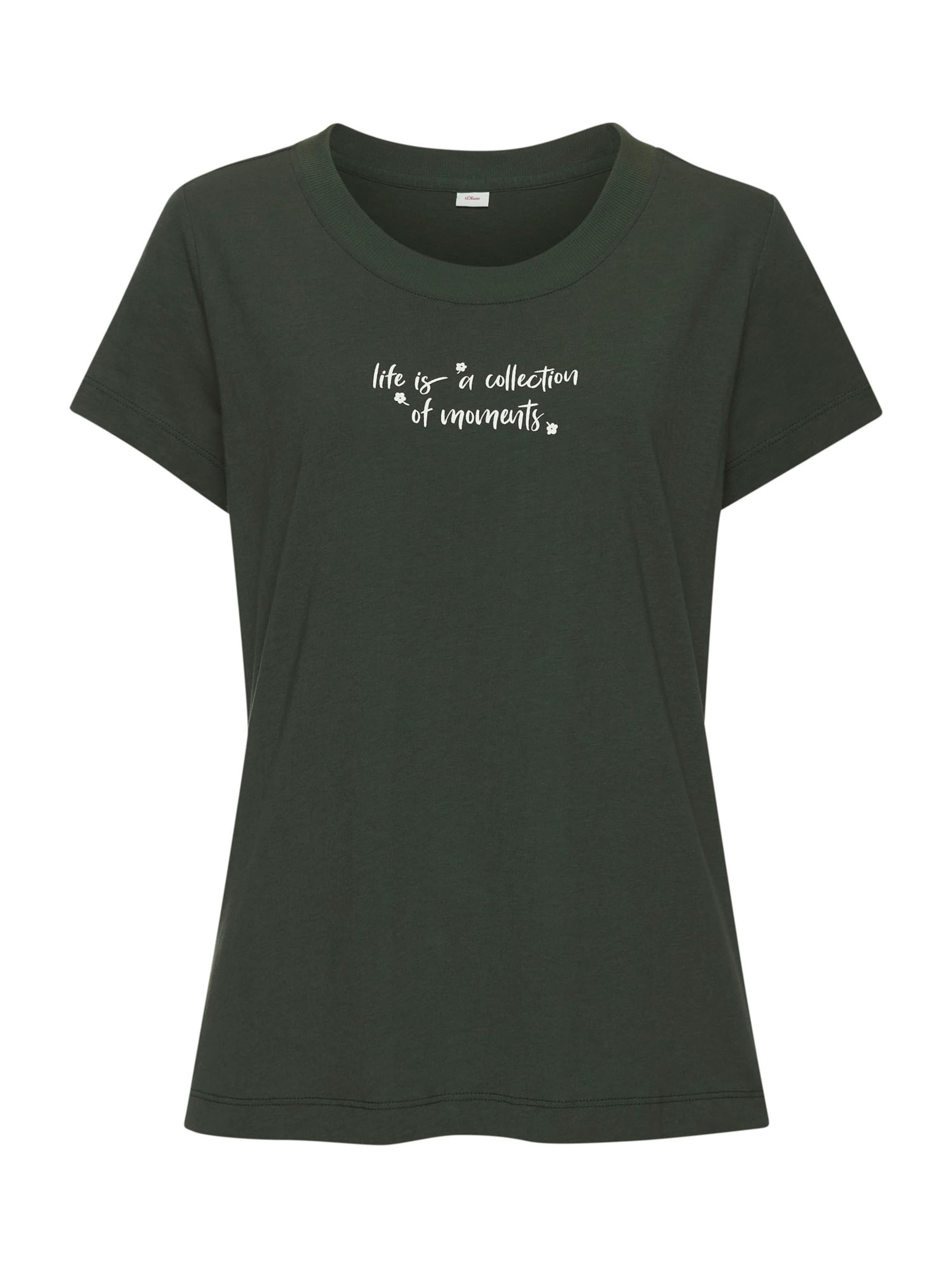 s.Oliver Slaapshirt in Groen: voorkant