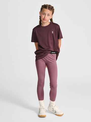 Hummel Skinny Sportbroek 'Pulse' in Lila