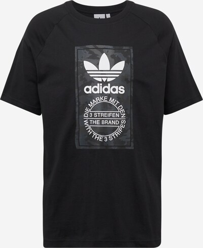 ADIDAS ORIGINALS Shirt 'Camo Tongue' in de kleur Donkergrijs / Zwart / Wit, Productweergave