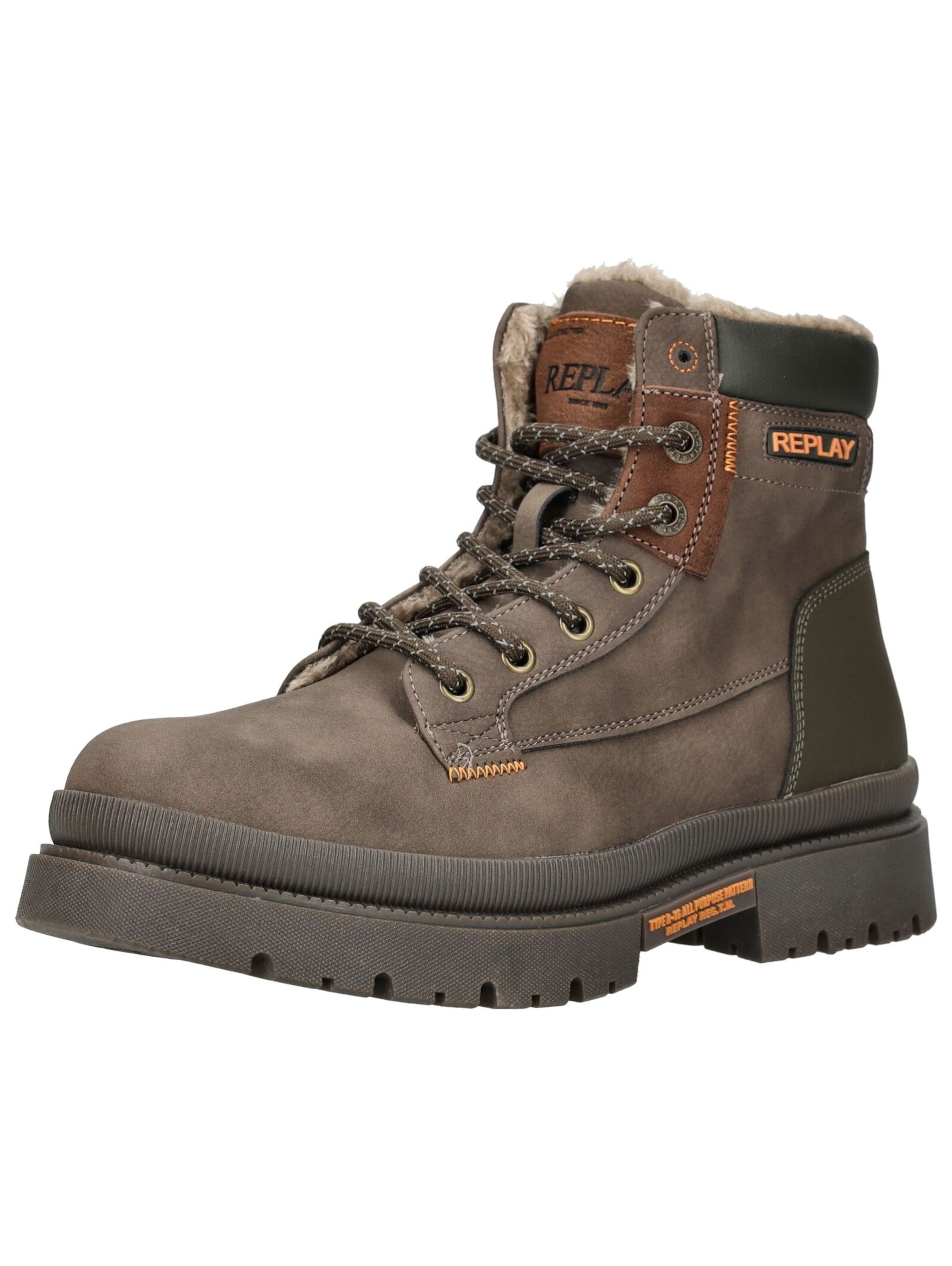 Stivale stringato di REPLAY in marrone: frontale