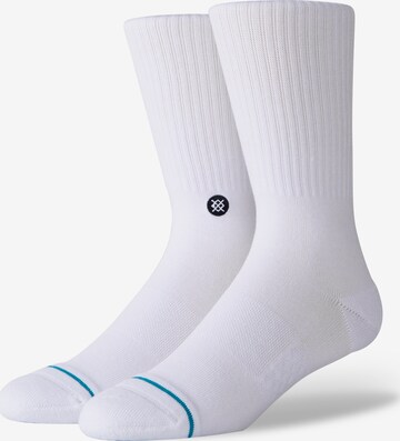 Stance Socks in White: front