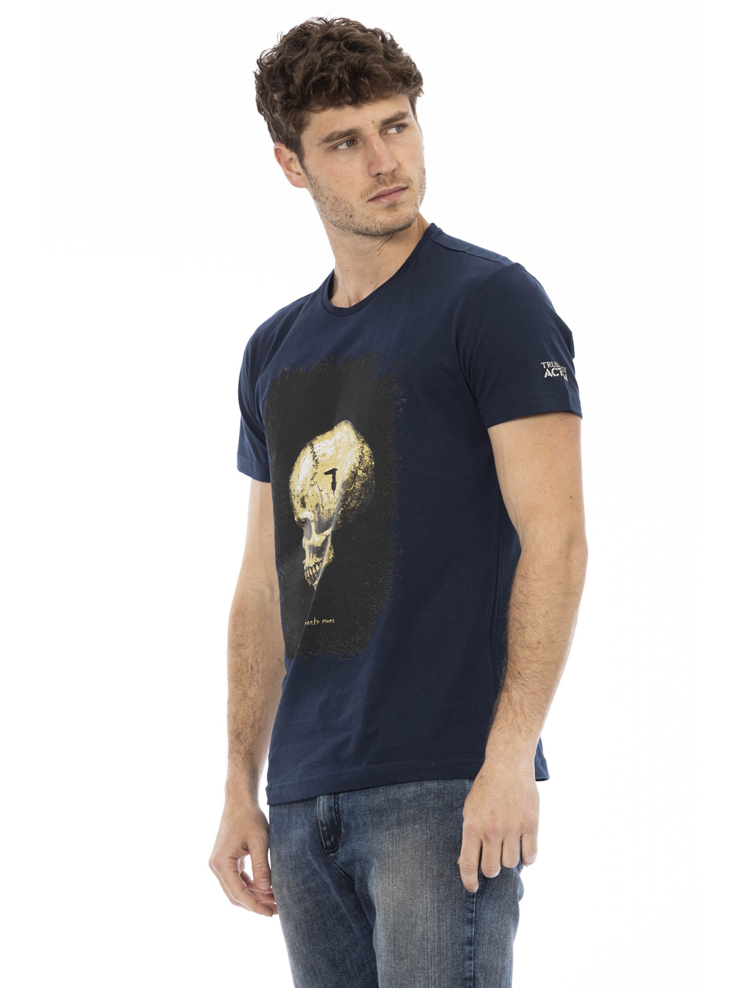 Trussardi Shirt in Blauw: voorkant