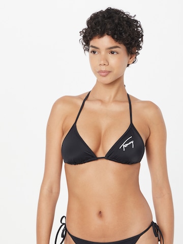 Tommy Jeans Trójkąt Góra bikini w kolorze czarny: przód