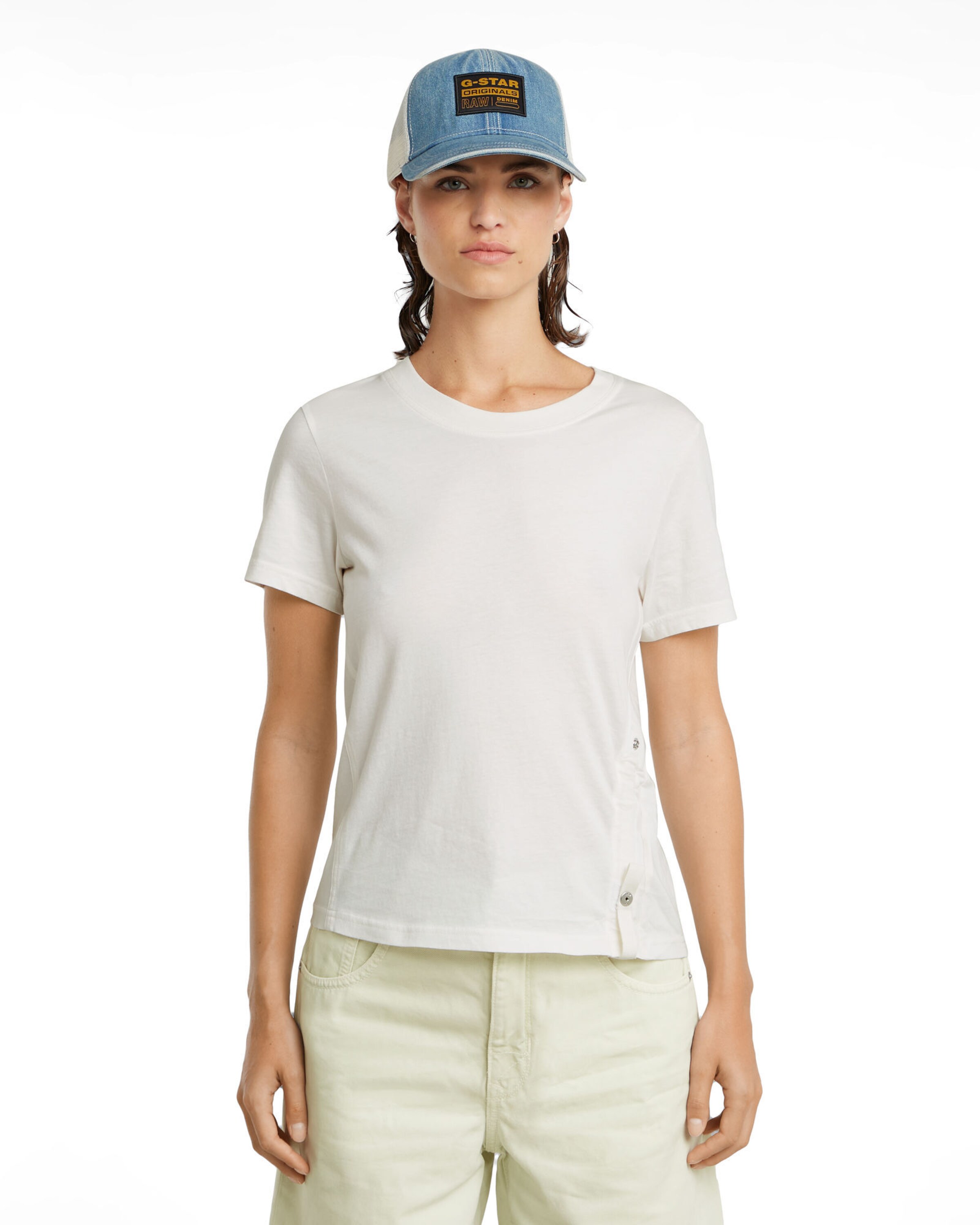 G-STAR Shirt in Wit: voorkant