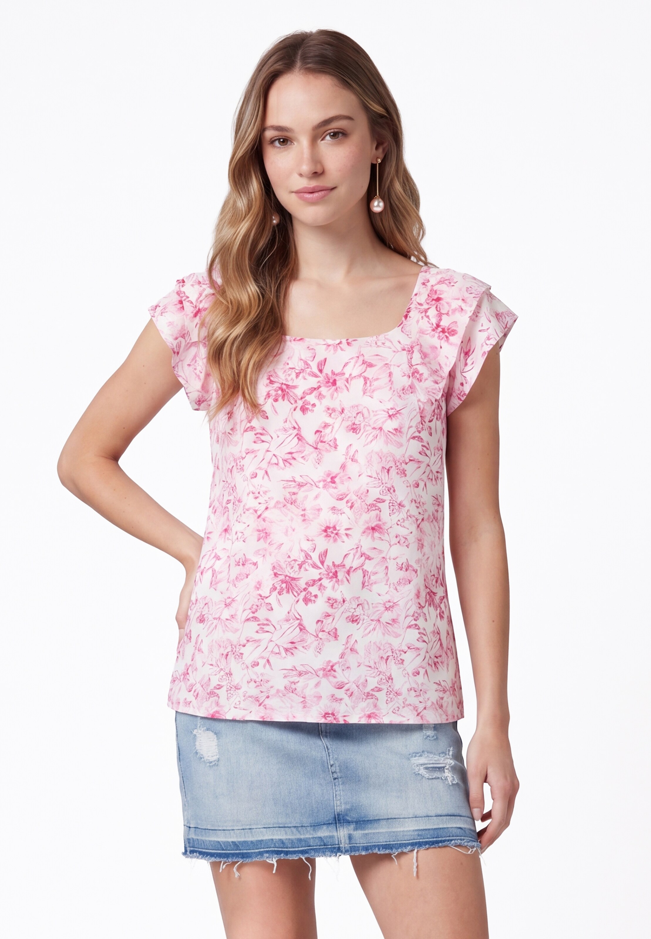 MYMO Bluse in Pink: Vorderseite