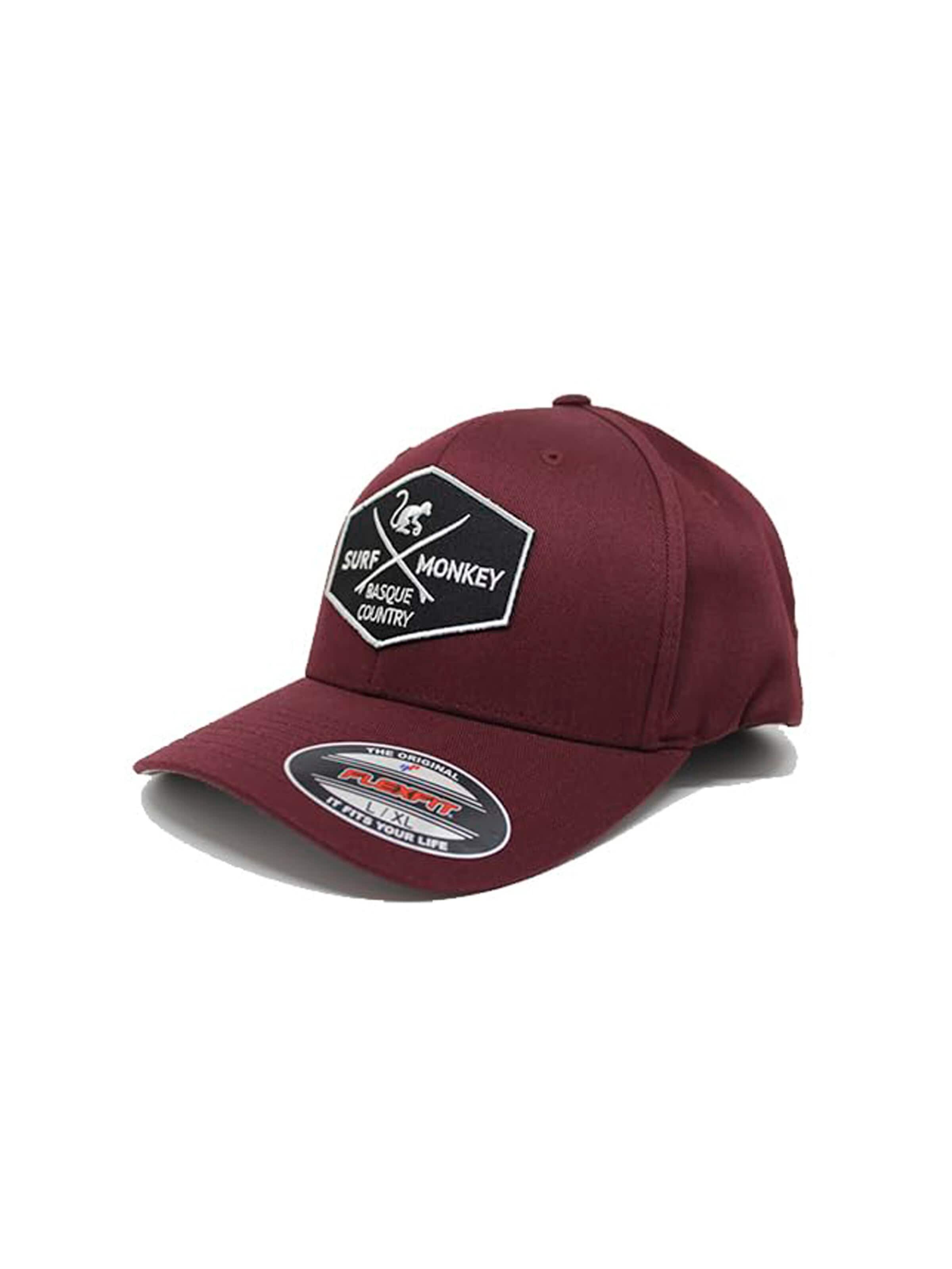 Surf Monkey - Boné desportivo em vermelho: frente