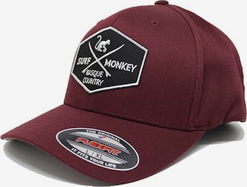 Surf Monkey - Boné desportivo em vermelho: frente