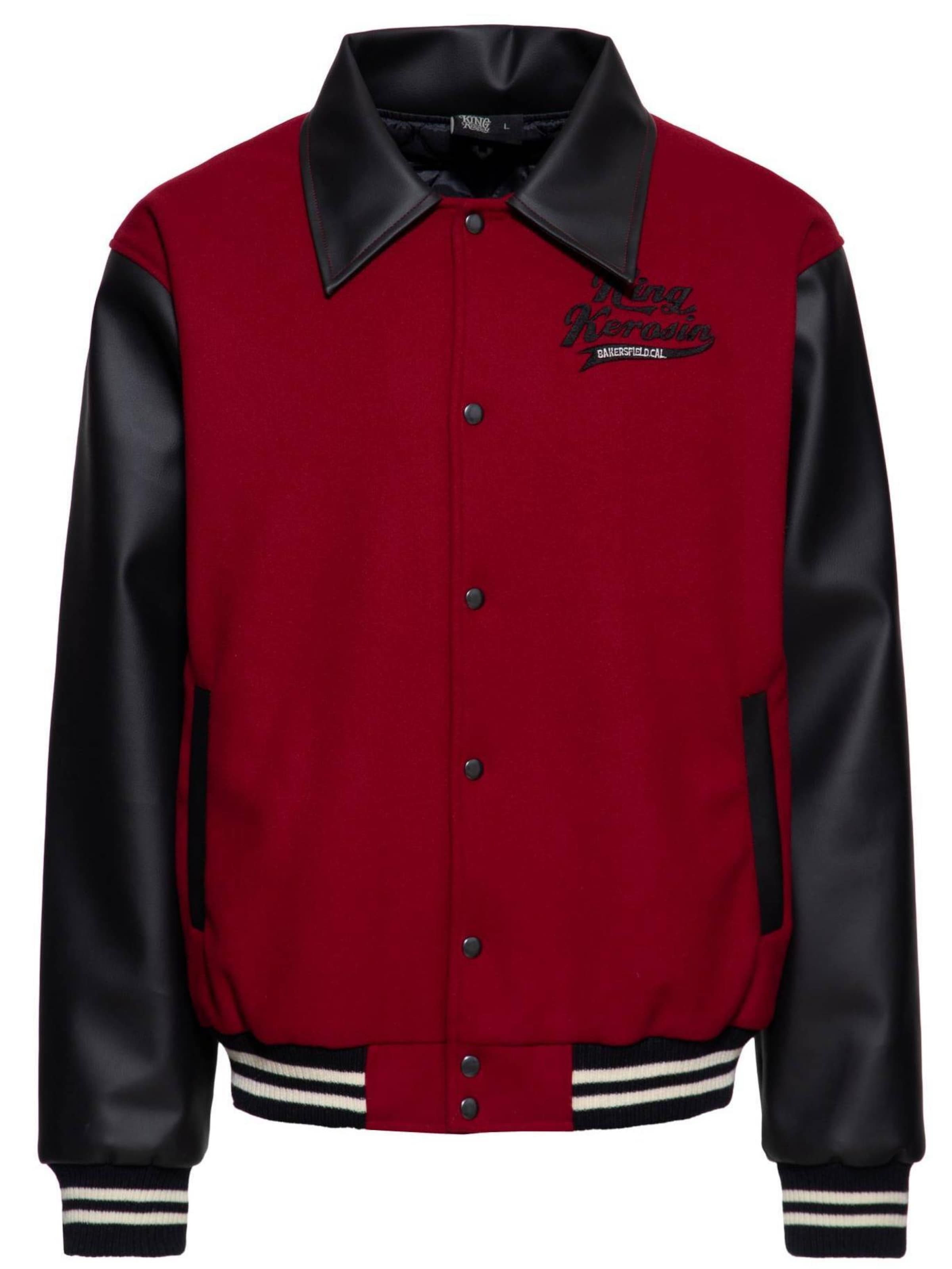 King Kerosin Between-Season Jacket in Red: front