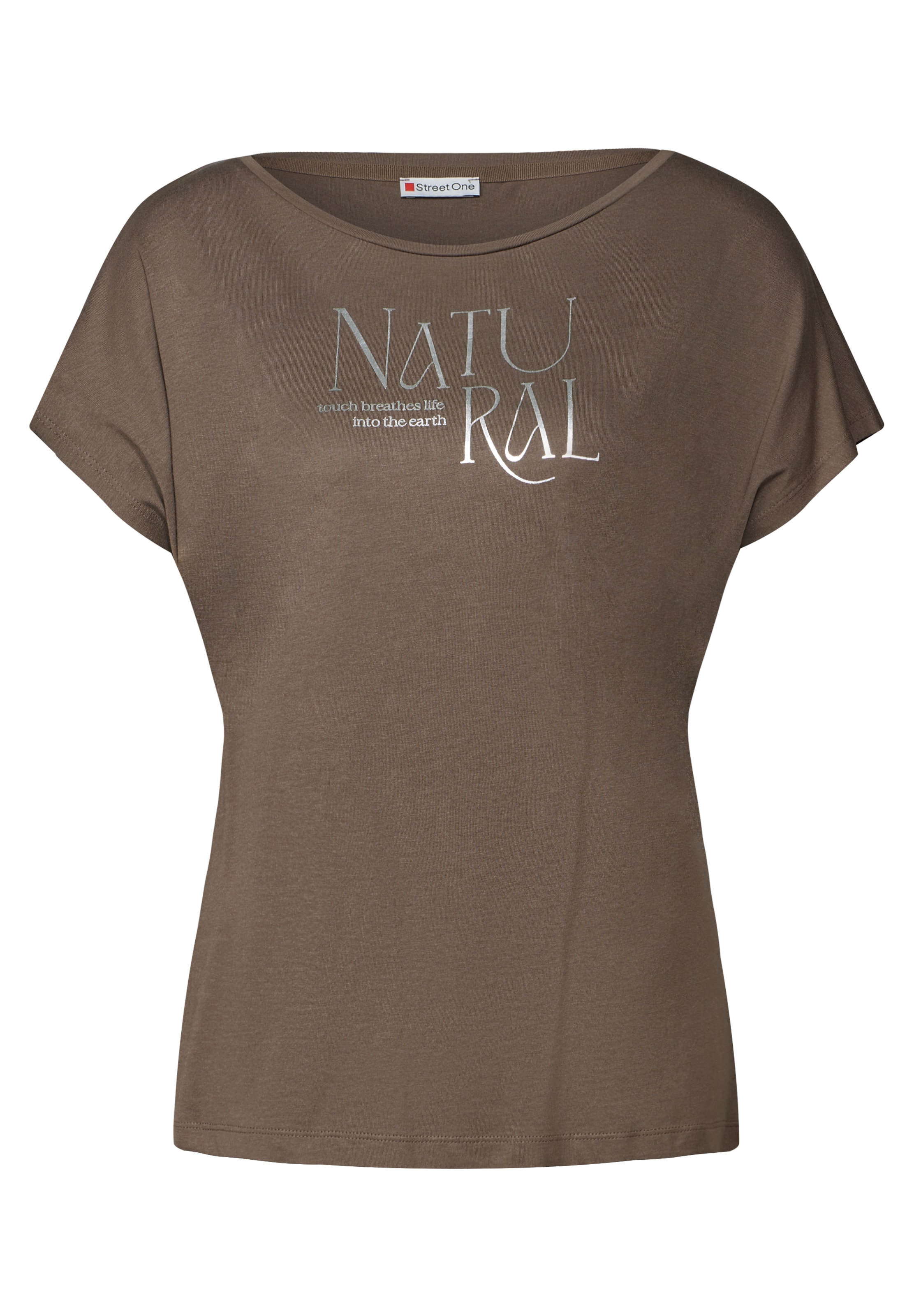 STREET ONE Μπλουζάκι σε καφέ: μπροστά