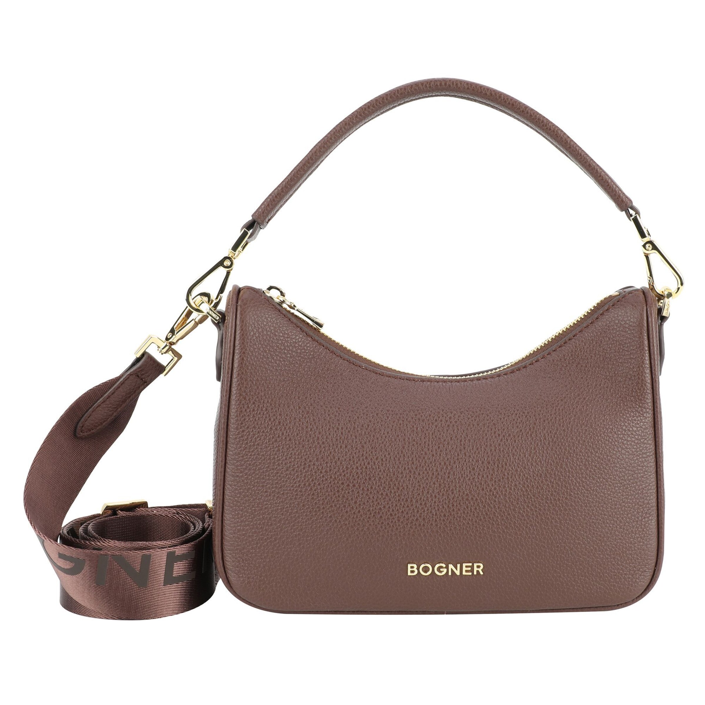 BOGNER Schoudertas 'Pontresina Lora' in Bruin: voorkant