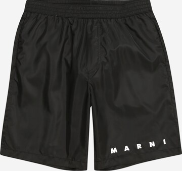 Marni Board Shorts in Black: front