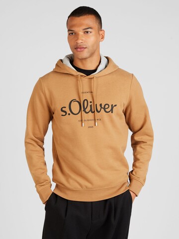s.Oliver Sweatshirt i brun: forside