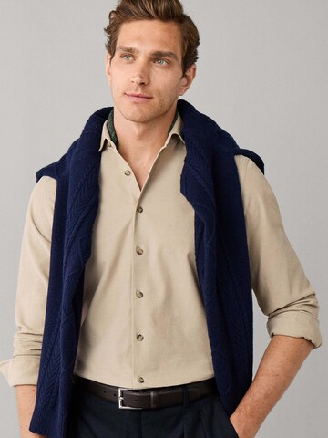 Hackett London Regular Fit Hemd in Beige