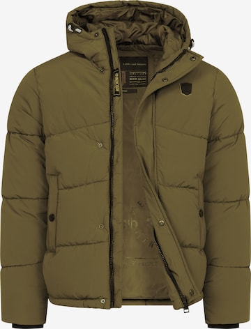 INDICODE JEANS Winter jacket 'INLaurits' in Green: front