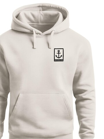 Neverless Sweatshirt 'Anker Badge' in Beige