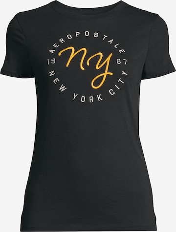 AÉROPOSTALE Tričko - Čierna: predná strana
