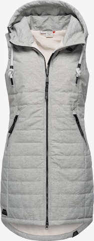 Ragwear Bodywarmer 'Lucinda' in Grijs: voorkant