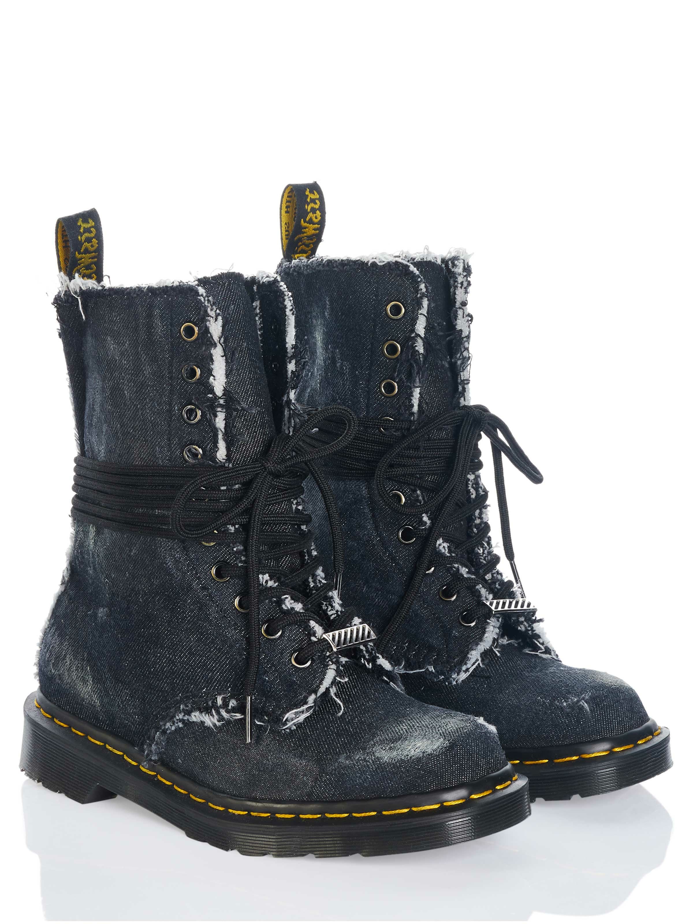 Dr. Martens Schnürstiefel in Blau