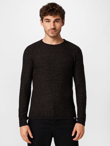 JACK & JONES Sweater 'DAMIAN' in Black: front