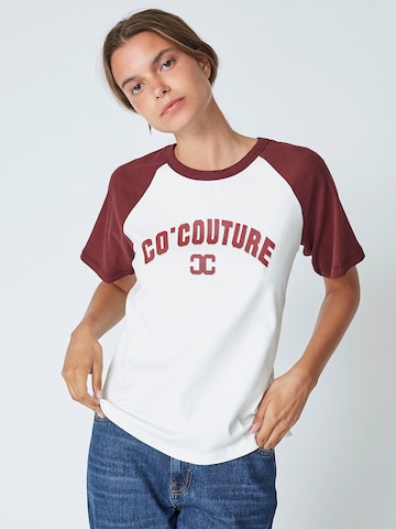 T-shirt 'Edge' co'couture en blanc : devant